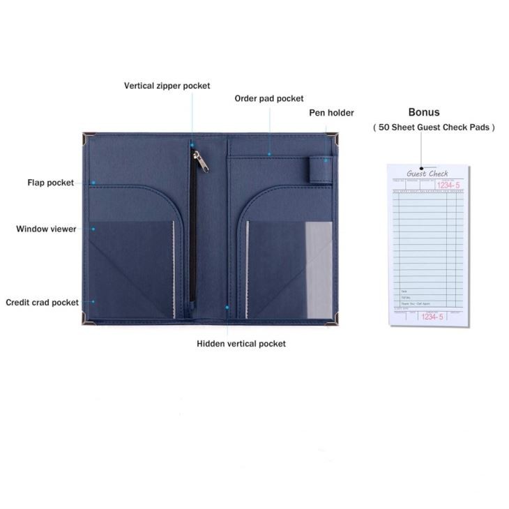 PU Leather Menu Books