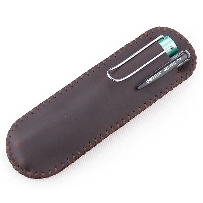 Leather Pen Sleeve For 2 Pens Leather Pen Sleeve For 2 Pens